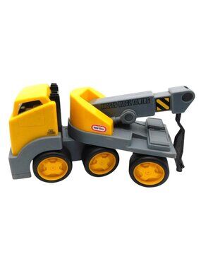 Little Tikes Rugged Riggz Towing Truck Toy Durable Plastic Yellow Gray
